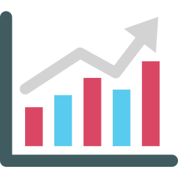 gráfico de crescimento Ícone