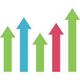 gráfico de barras Ícone