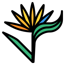 Bird of paradise icon