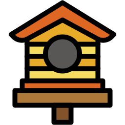 Bird house icon