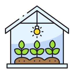 Green house icon