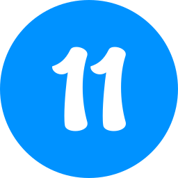 Number 11 icon