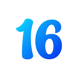 Number 16 icon