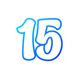 Number 15 icon