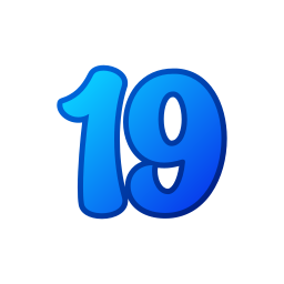 Number 19 icon