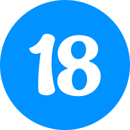 Number 18 icon