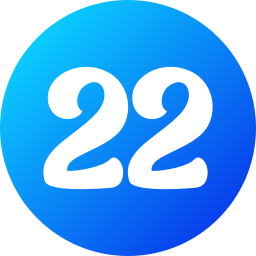 número 22 Ícone