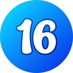 Number 16 icon