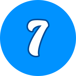 numéro 7 Icône