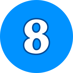 numero 8 icona