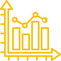 graphique linéaire Icône