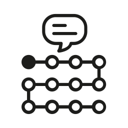 procédure pas à pas cognitive Icône