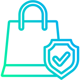 Secure shopping icon