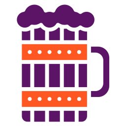 Wooden mug icon