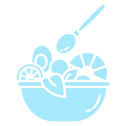 Salad bowl icon