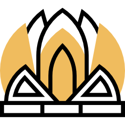 Lotus temple icon