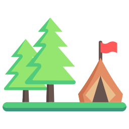 Summer camp icon