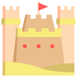 Sand castle icon