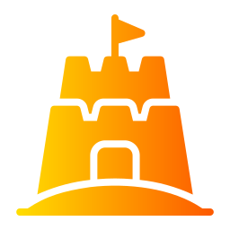 Sand castle icon