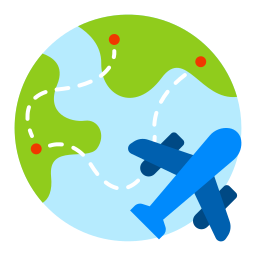 Travel around the world icon