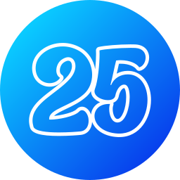 número 25 Ícone