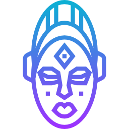 African mask icon