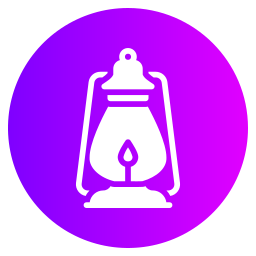 Oil lamp icon