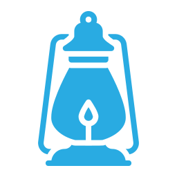 Oil lamp icon