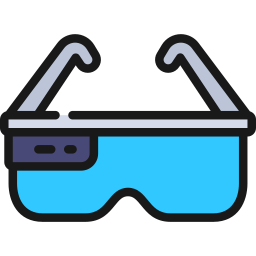 Virtual reality glasses icon