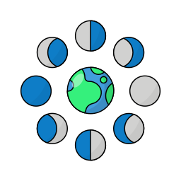 phases de lune Icône