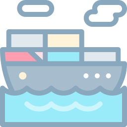 Cargo ship icon