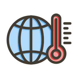 Climate change icon