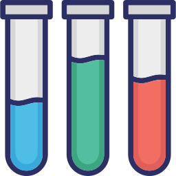 vidro de laboratório Ícone