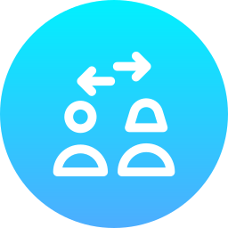 Social distance icon