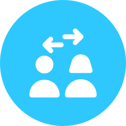 Social distance icon