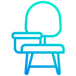 Desk chair icon