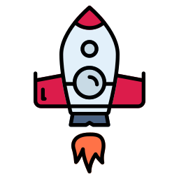 Launch rocket icon