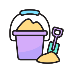 Sand bucket icon