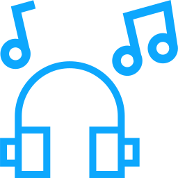 Music headphones icon