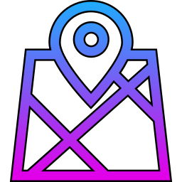 Map and location icon