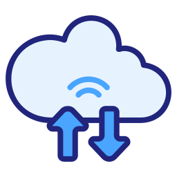 Cloud backup icon