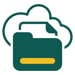 Cloud storage icon