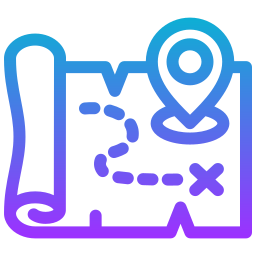 mapa do tesouro Ícone