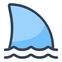 Shark fin icon