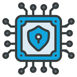 Secure chip icon