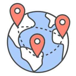 World map icon