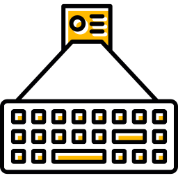 laser-toetsenbord icoon