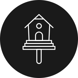 Bird house icon