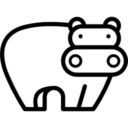 Hippopotamus icon