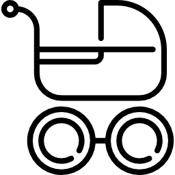 Baby stroller icon